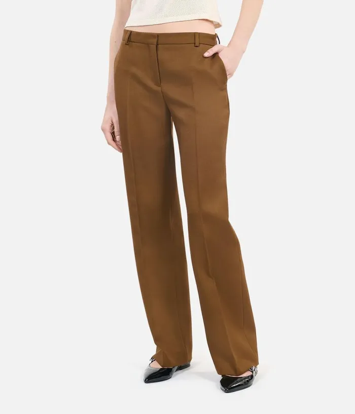Women Blazers and Suits THE KOOPLES Loosefitting Brown Suit Trousers
