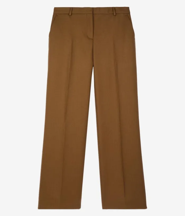 Women Blazers and Suits THE KOOPLES Loosefitting Brown Suit Trousers