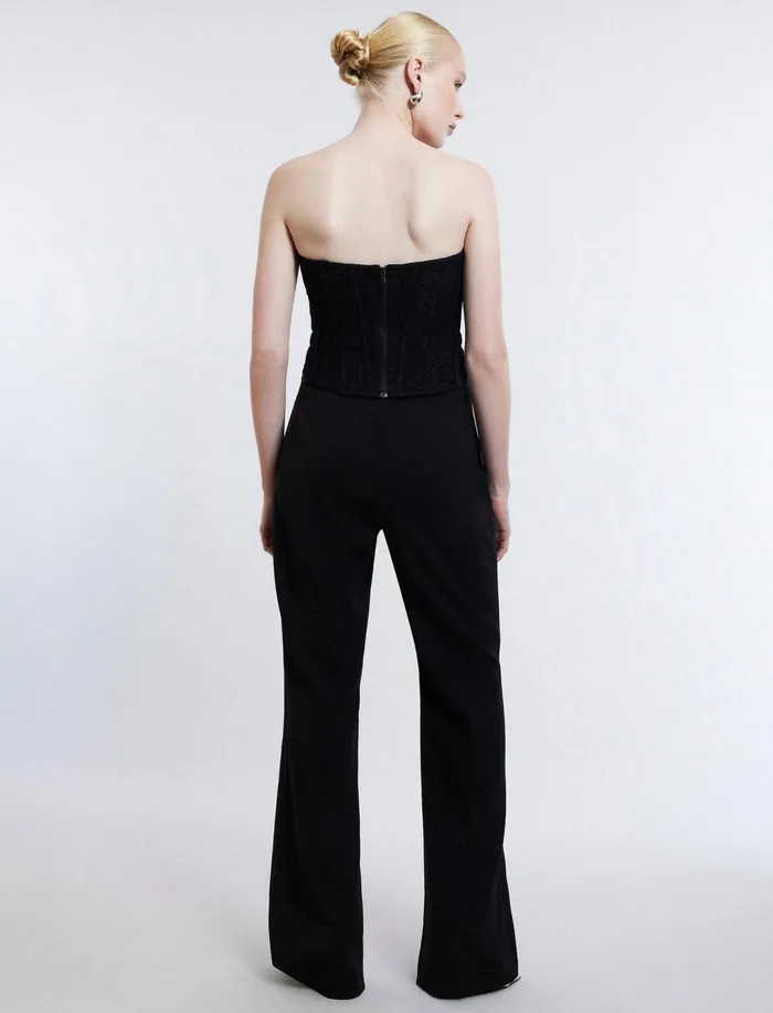 Women Bottoms BCBG Essential Tailored Trouser Black