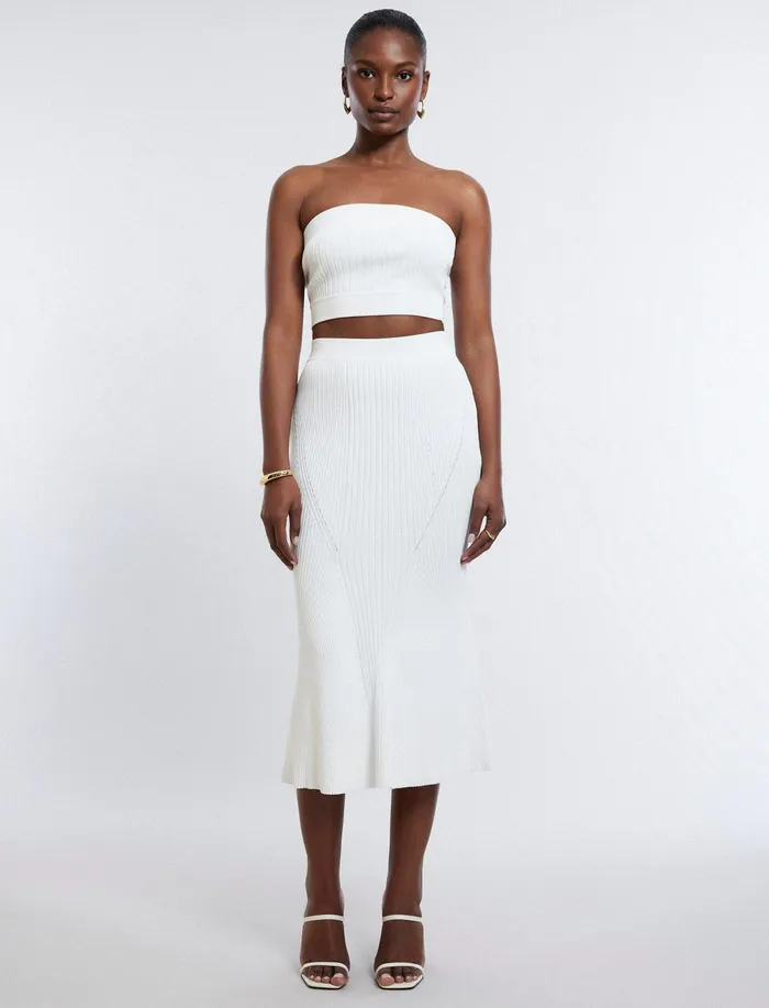 Women Bottoms BCBG Mackenzie Knit Maxi Skirt Gardenia