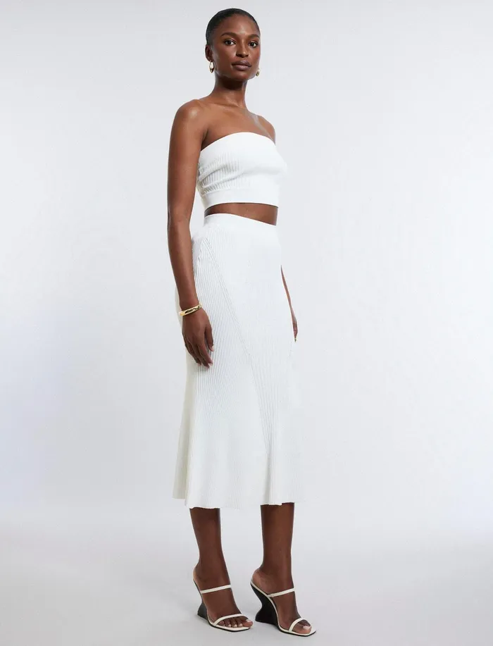 Women Bottoms BCBG Mackenzie Knit Maxi Skirt Gardenia