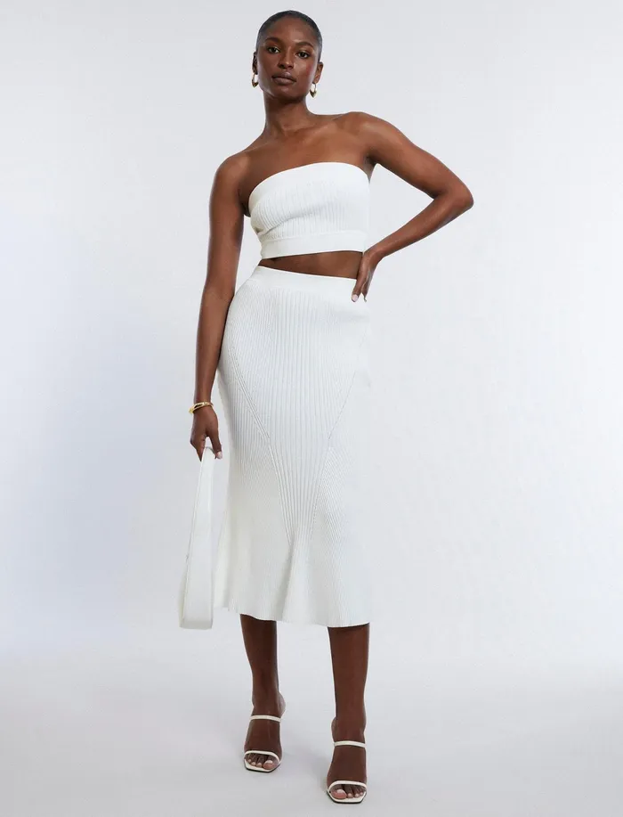 Women Bottoms BCBG Mackenzie Knit Maxi Skirt Gardenia