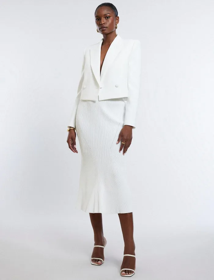 Women Bottoms BCBG Mackenzie Knit Maxi Skirt Gardenia
