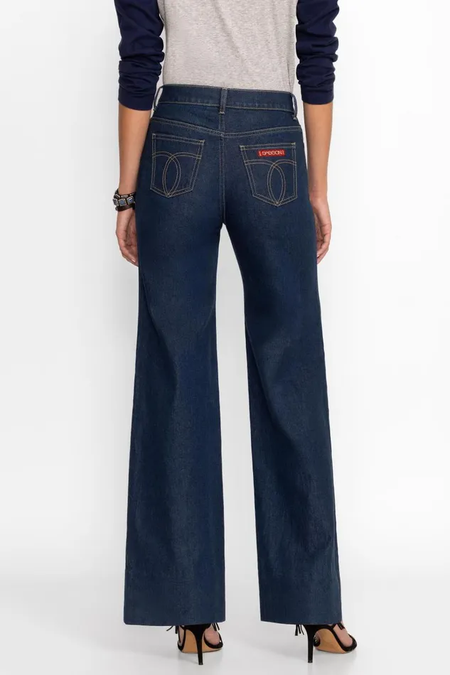 Women Bottoms Johnny Was LUMIERE WIDE LEG JEAN True Blue Rinse Wash Women Bottoms Johnny Was LUMIERE WIDE LEG JEAN True Blue Rinse Wash
