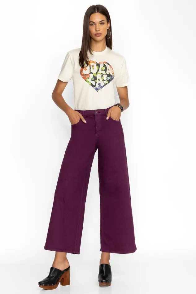 Women Bottoms Johnny Was MADEMOISELLE WIDE LEG JEAN Potent Purple Women Bottoms Johnny Was MADEMOISELLE WIDE LEG JEAN Potent Purple