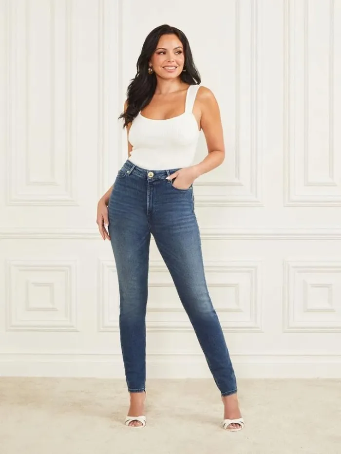 Women Bottoms Marciano Stiletto No97 Jean Night Blue Wash Women Bottoms Marciano Stiletto No97 Jean Night Blue Wash