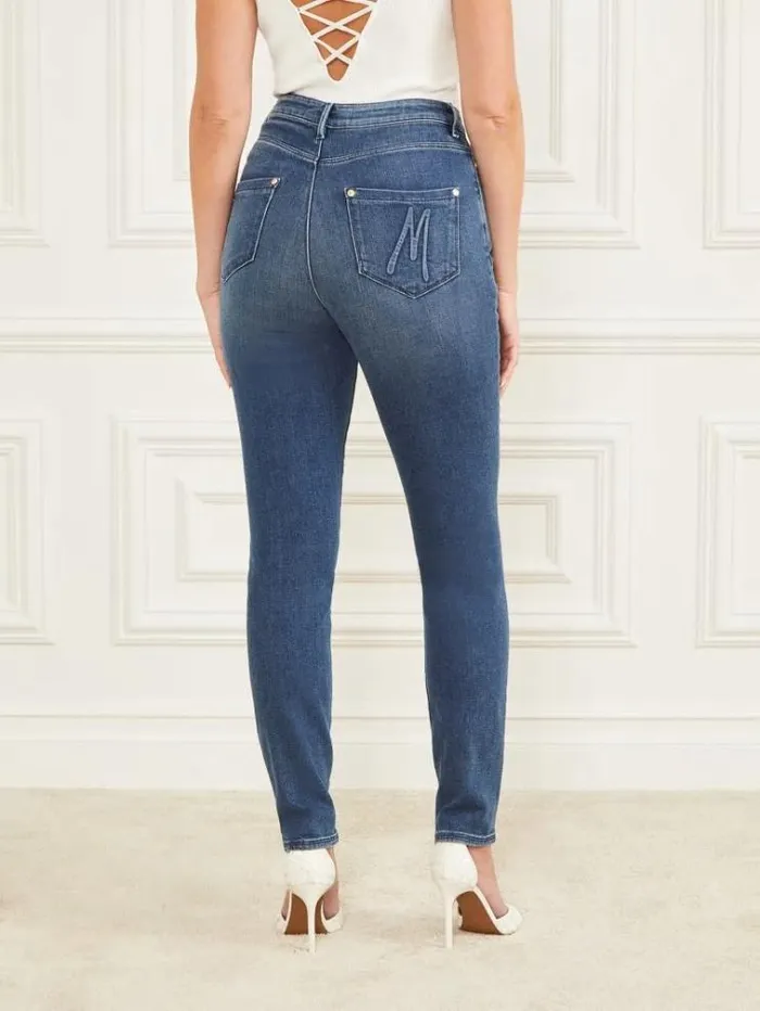Women Bottoms Marciano Stiletto No97 Jean Night Blue Wash Women Bottoms Marciano Stiletto No97 Jean Night Blue Wash