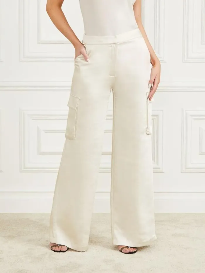 Women Bottoms Marciano Vera Pant Pale Pearl Multi