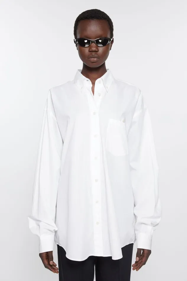 Women Buttonup Shirt White Acne Studios Shirts and Blouses