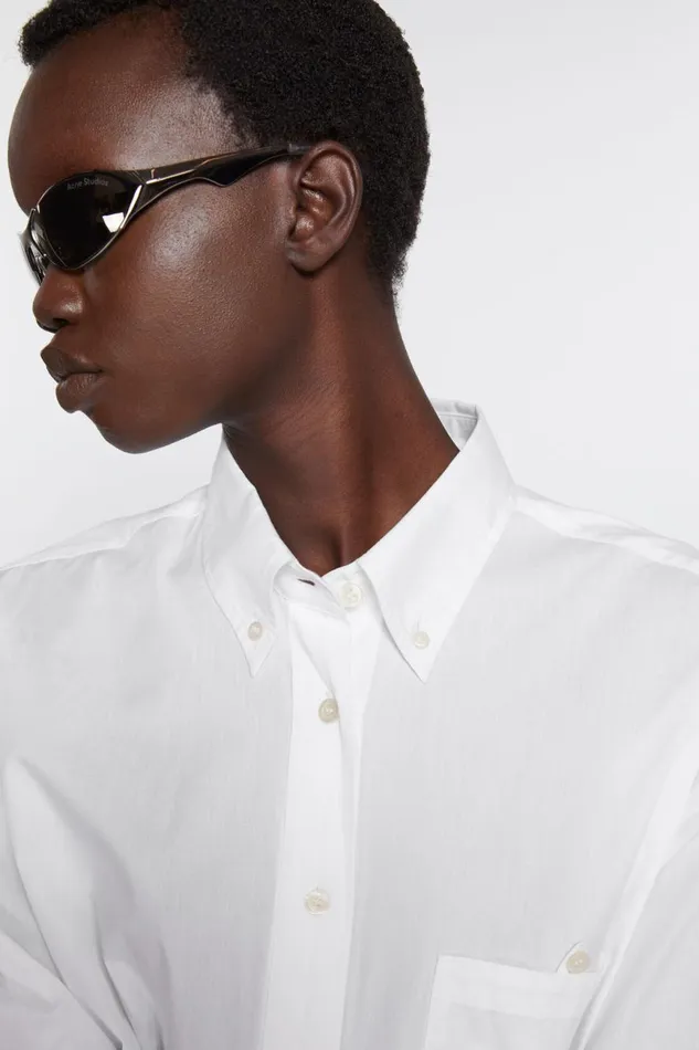 Women Buttonup Shirt White Acne Studios Shirts and Blouses