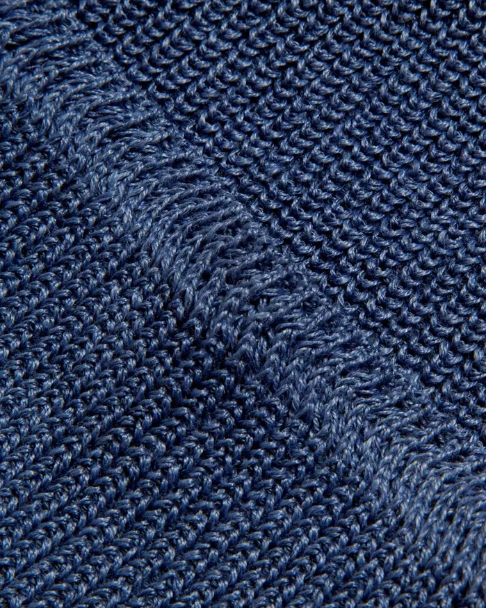 Women Cableami Waffle Beanie Hat Blue YMC Headwear