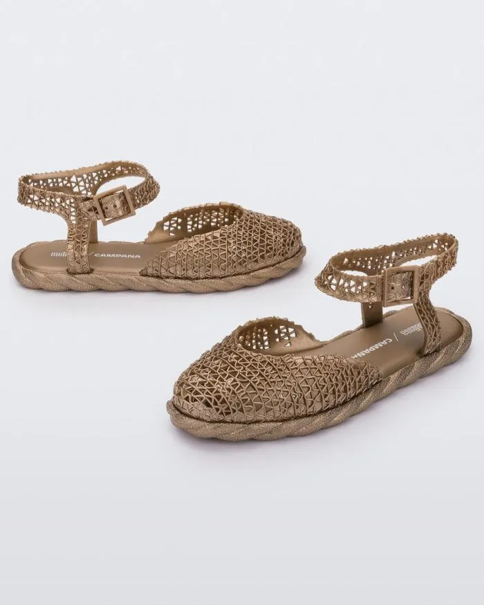 Women Campana Espadrille Gold Melissa Sandals
