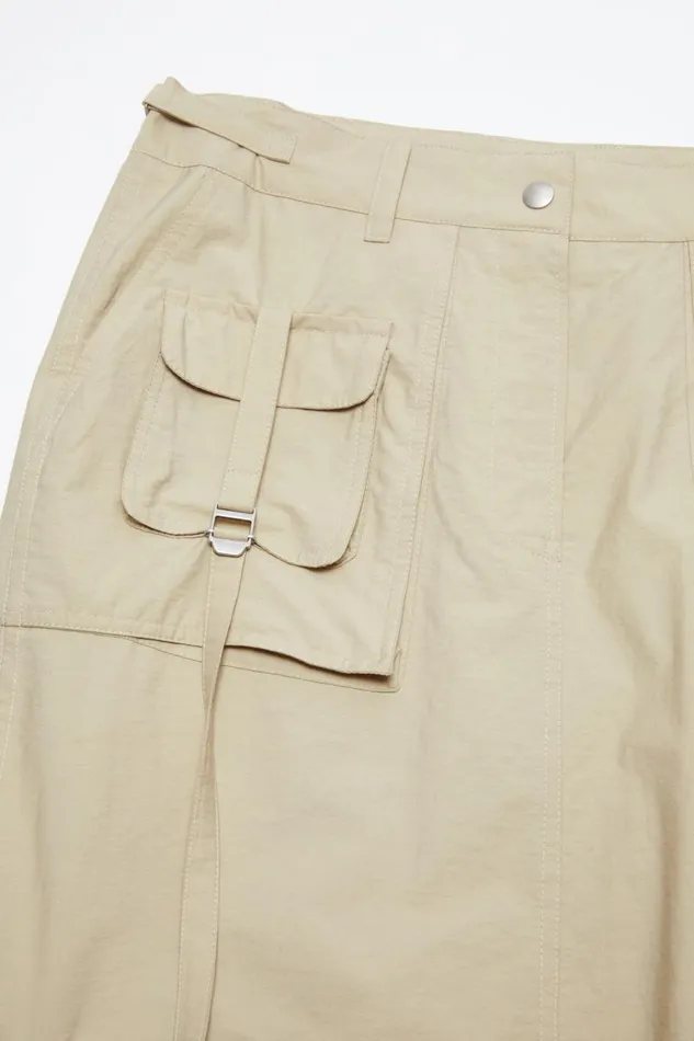 Women Cargo Skirt Beige Acne Studios Skirts