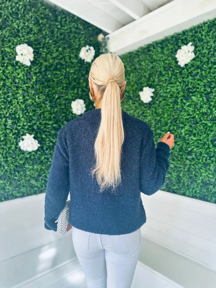 Women Casual Wear Canella Lane Phillipa Detailed Cardi Navy