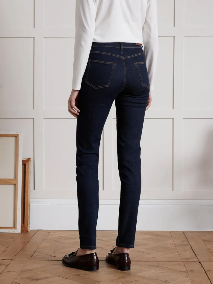 Women Clothing Cyrillus Aude Oganic Cotton SlimFit Jeans With EcoFriendly Wash Denim Brut