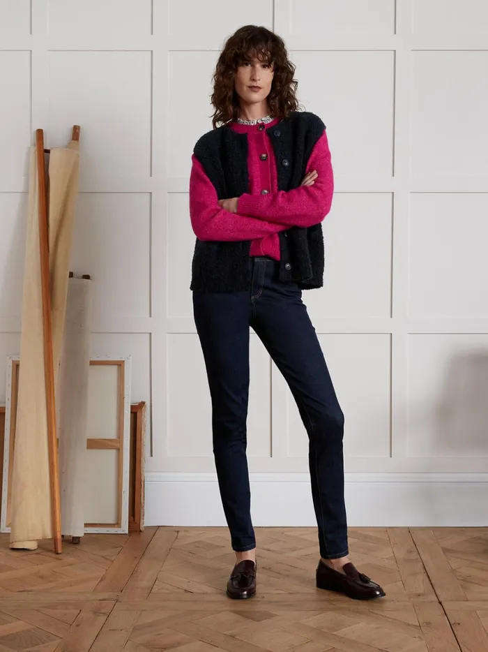 Women Clothing Cyrillus Aude Oganic Cotton SlimFit Jeans With EcoFriendly Wash Denim Brut