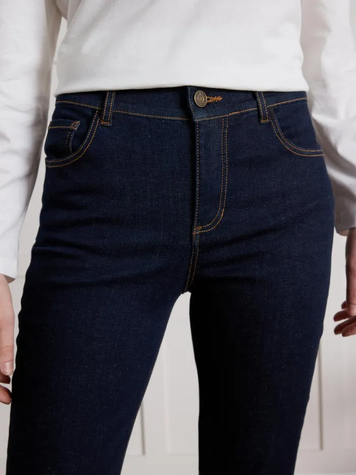 Women Clothing Cyrillus Aude Oganic Cotton SlimFit Jeans With EcoFriendly Wash Denim Brut