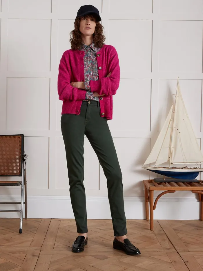 Women Clothing Cyrillus Aude SlimFit Jeans Green