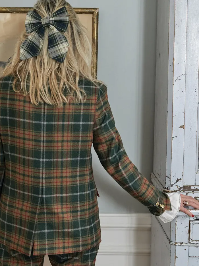 Women Clothing Cyrillus Augustine Jacket 8211 Christmas In Constance039s Wonderland Carreaux Vert