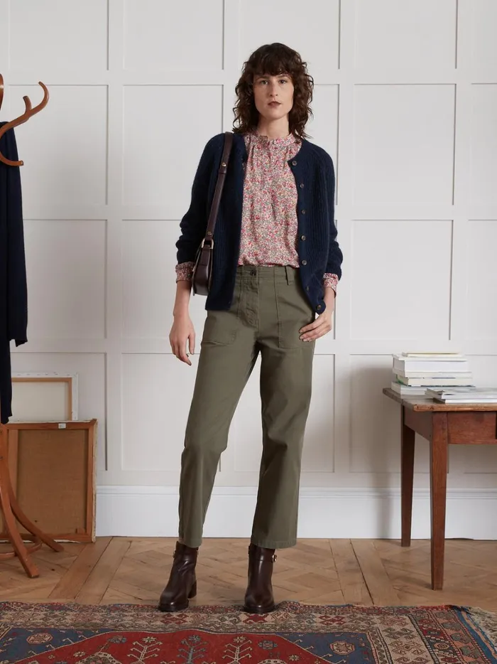 Women Clothing Cyrillus Blouse Made With Liberty Fabric 8211 The Limited Collection Lib Babington Rose