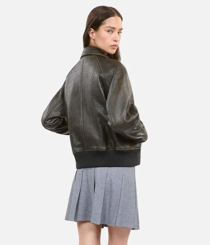 Women Coats and Jackets THE KOOPLES Brown Leather Jacket Women Coats and Jackets THE KOOPLES Brown Leather Jacket