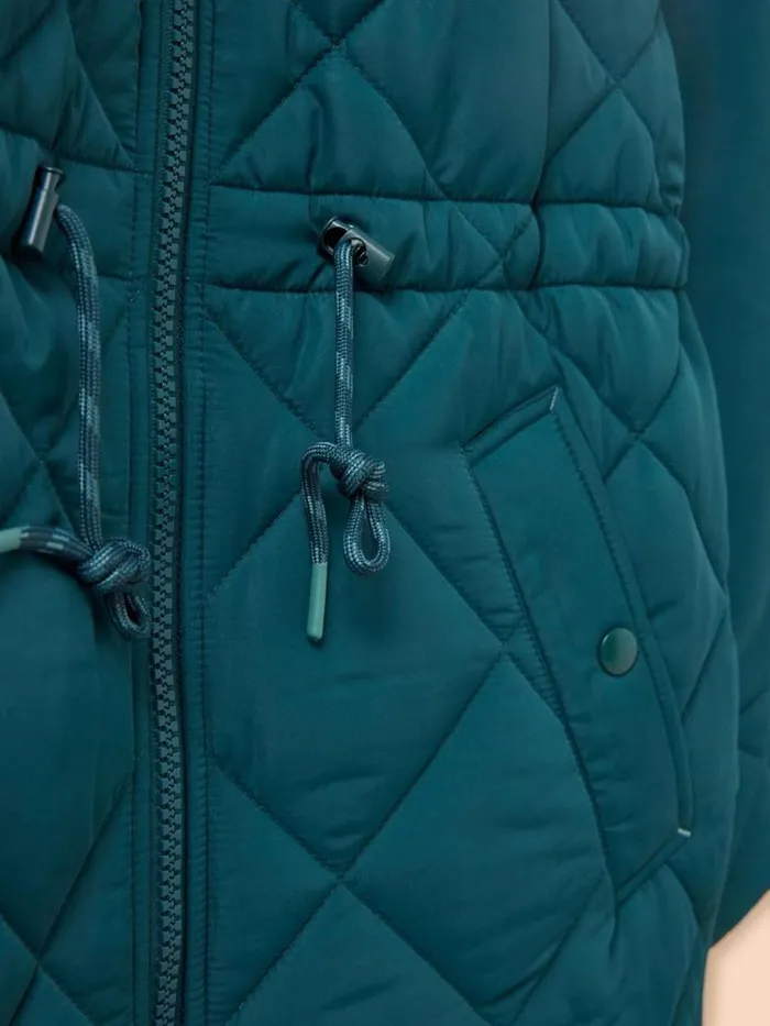 Women COATS and JACKETS White Stuff Emilia Quilted Long Sleeve Coat Dk Teal Women COATS and JACKETS White Stuff Emilia Quilted Long Sleeve Coat Dk Teal