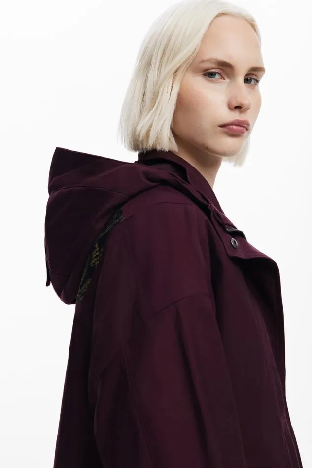 Women Coats And Jackets Desigual Long Jacket With Patches