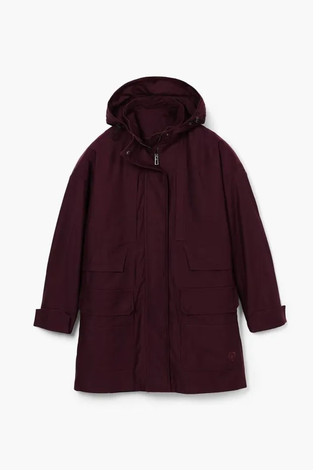 Women Coats And Jackets Desigual Long Jacket With Patches