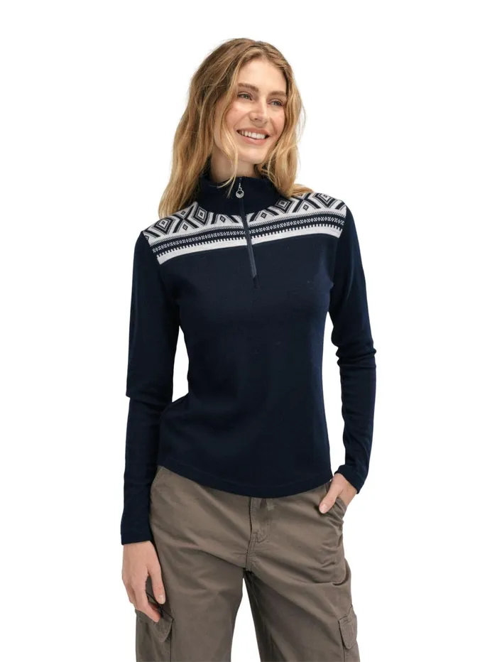 Women Dale Of Norway Halfzip Cortina Superfine Sweater 8211 Superfine Merino