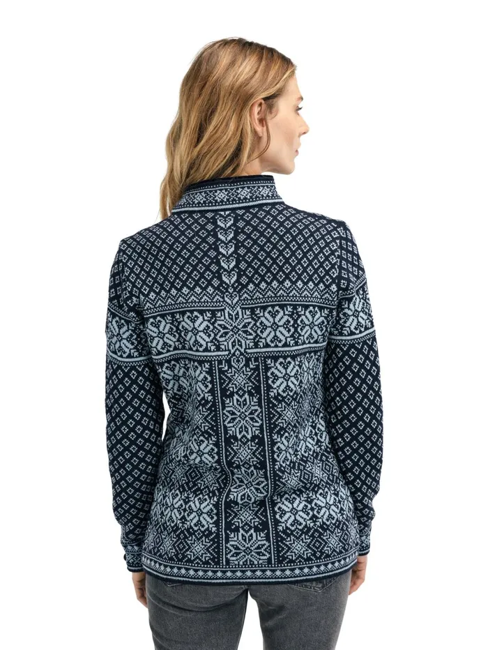Women Dale Of Norway Halfzip Peace Knit Sweater