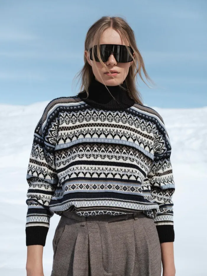 Women Dale Of Norway Turtleneck Utsira Sweater