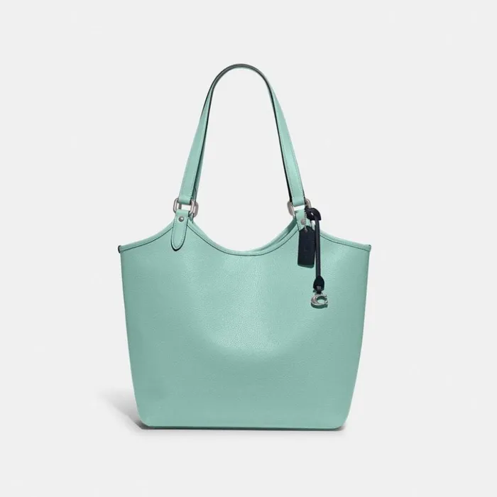 Women Day Tote Silverfaded Blue Coach Totes and Carryalls