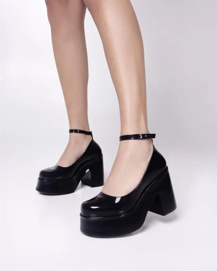 Women Doll Heel Black Melissa Platforms