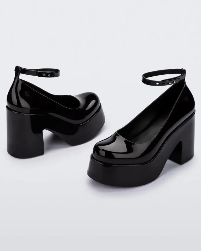 Women Doll Heel Black Melissa Platforms