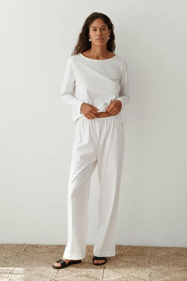 Women DONNI Bottoms The Jersey Bow Simple Pant