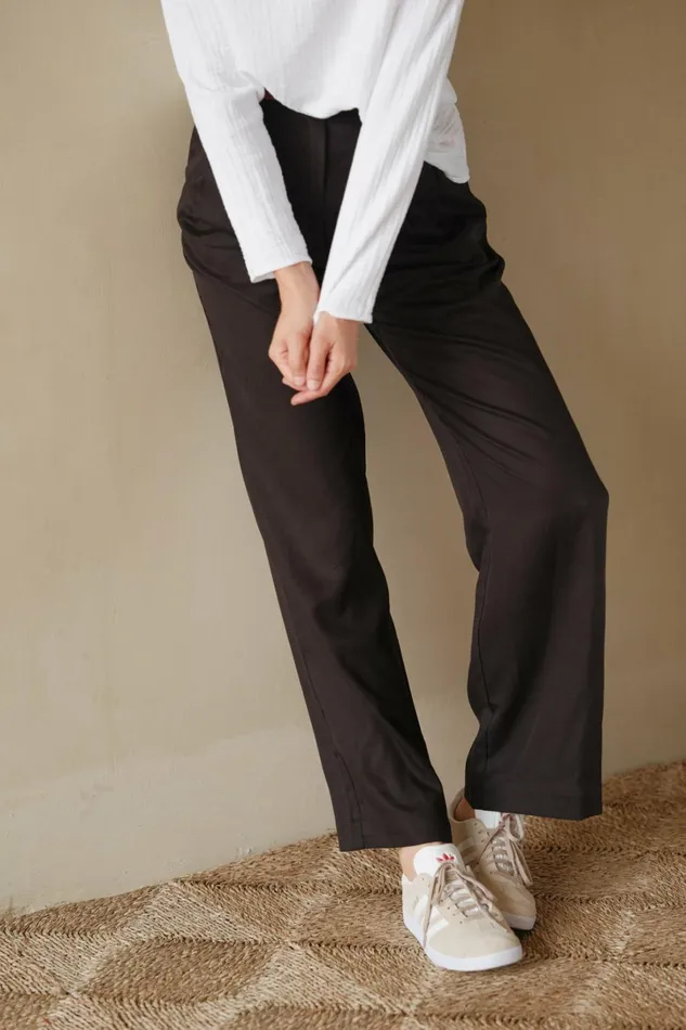 Women DONNI Bottoms The Pleated Trouser