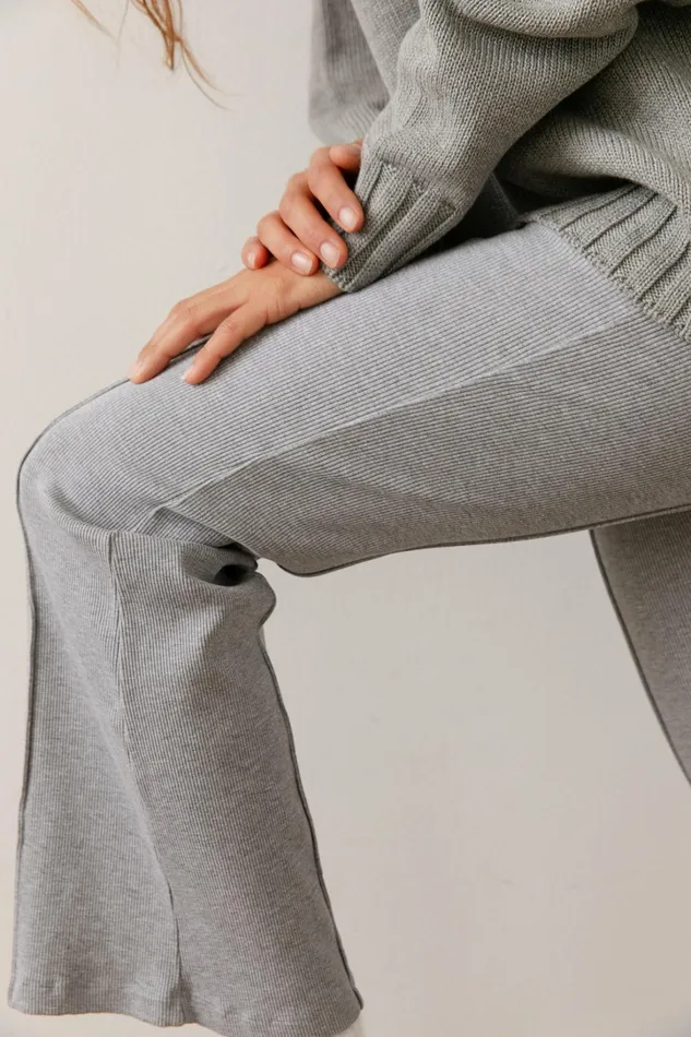 Women DONNI Bottoms The Rib Kick Flare