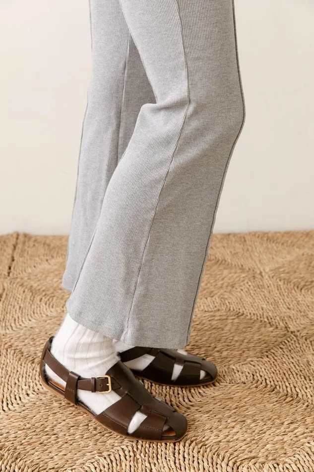 Women DONNI Bottoms The Rib Kick Flare