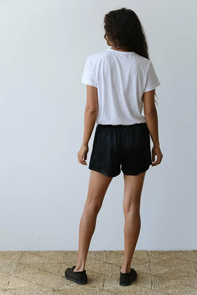 Women DONNI Bottoms The Silk Tap Short