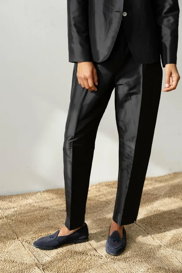 Women DONNI Bottoms The Taffeta Cigarette Pant