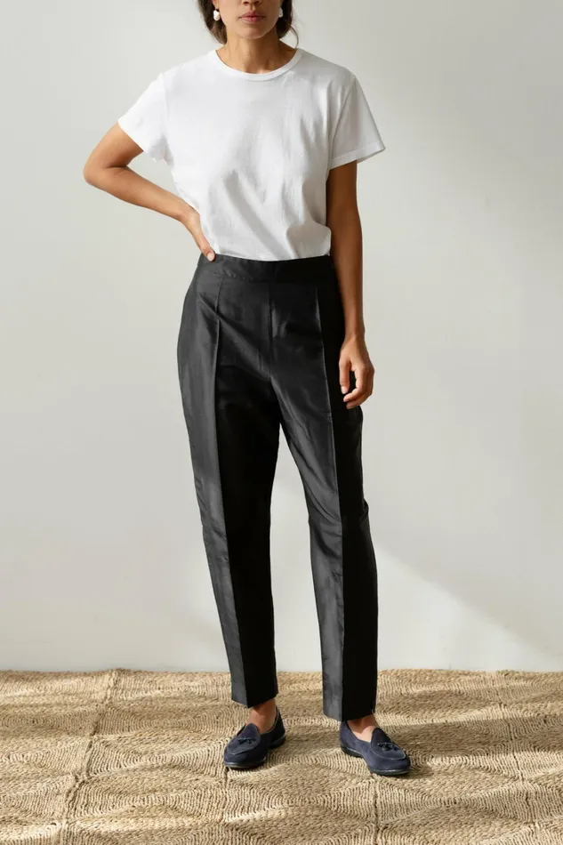 Women DONNI Bottoms The Taffeta Cigarette Pant