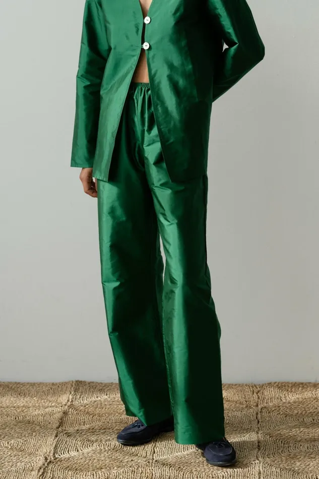 Women DONNI Bottoms The Taffeta Simple Pant