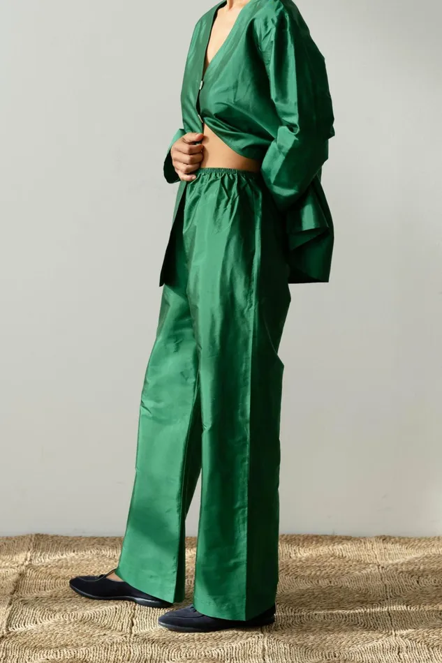 Women DONNI Bottoms The Taffeta Simple Pant