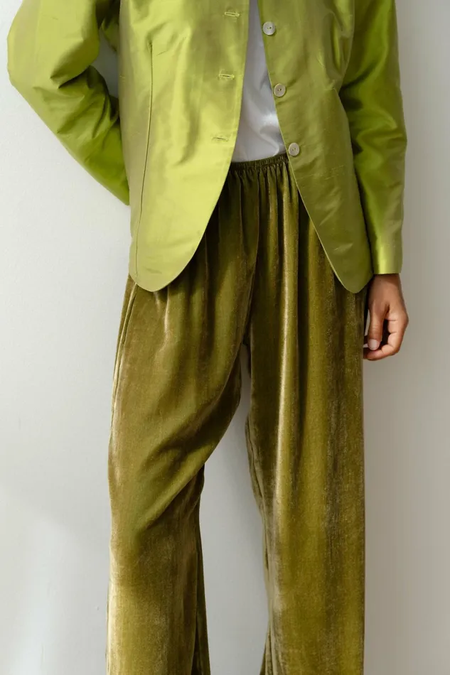 Women DONNI Bottoms The Velvet Simple Pant