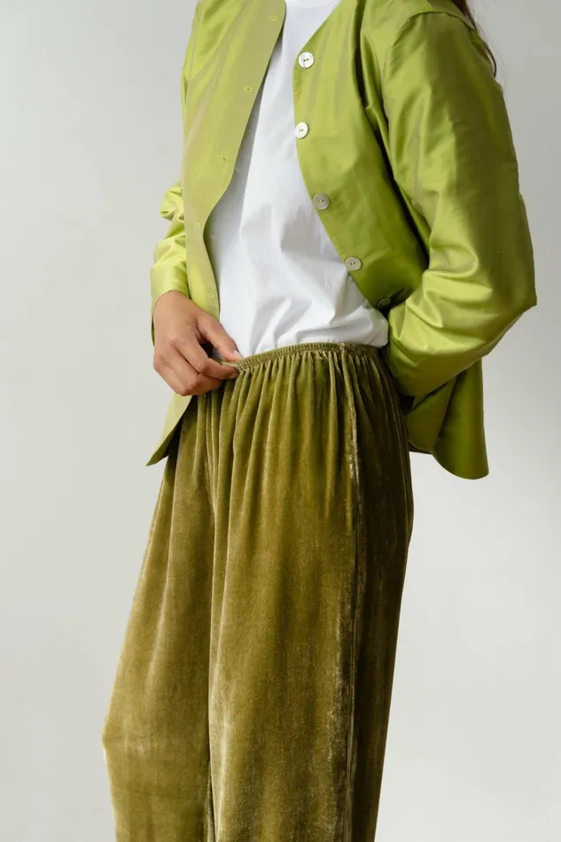 Women DONNI Bottoms The Velvet Simple Pant