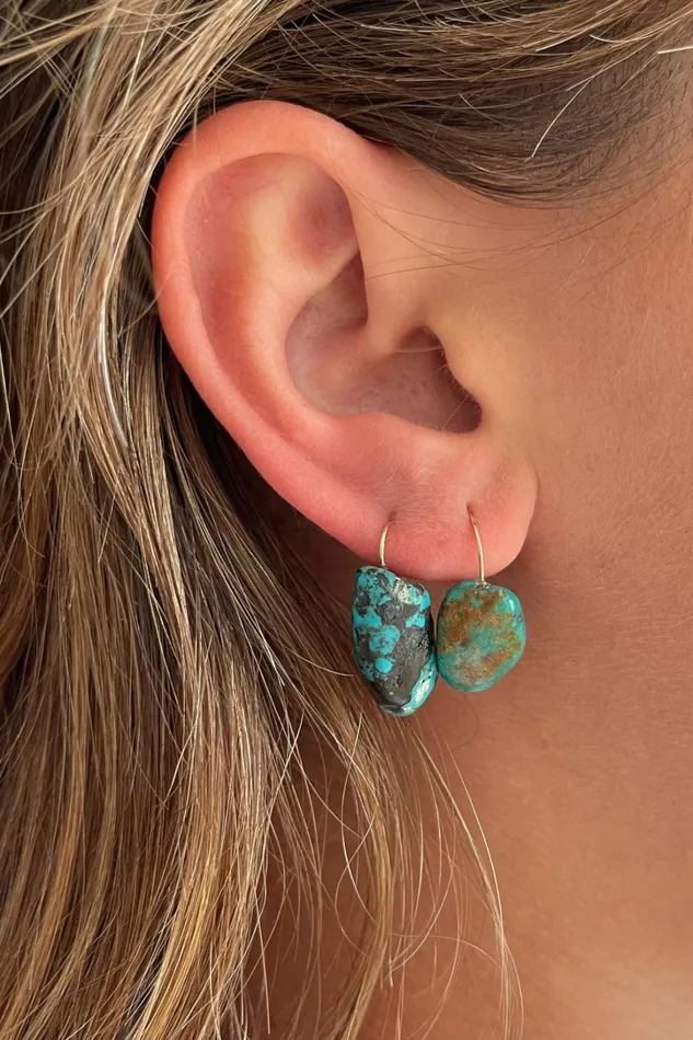 Women DONNI Jewelry The Turquoise Drop Earrings