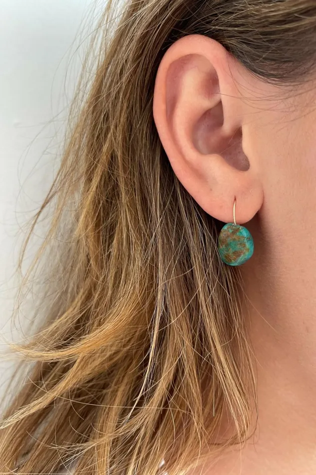 Women DONNI Jewelry The Turquoise Drop Earrings