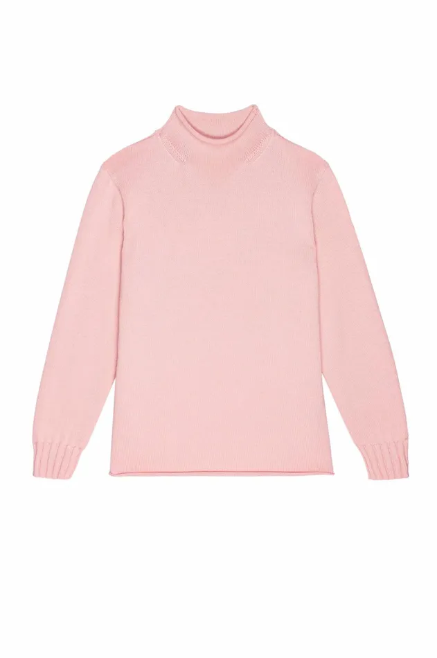 Women DONNI Sweaters The Cotton Cashmere Roll Neck Sweater