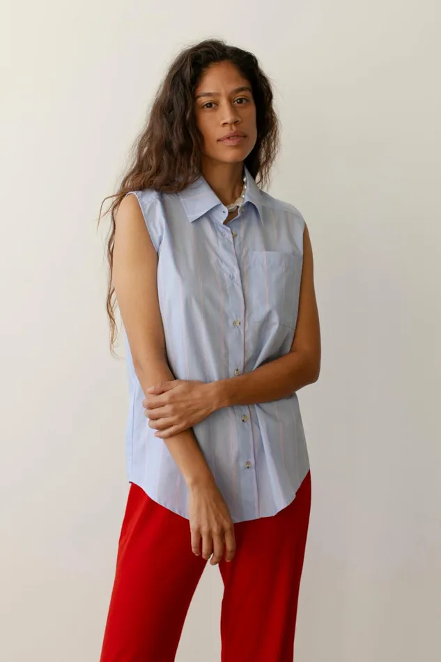 Women DONNI Tops The Pop Sleeveless Shirt