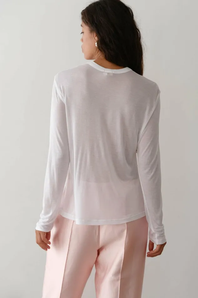 Women DONNI Tops The Silk Jersey Long Sleeve